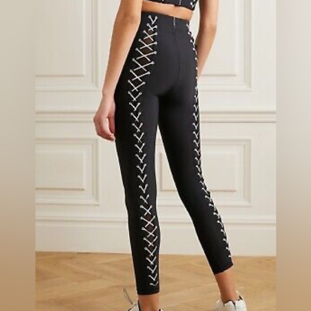 Adam Selman Sport Lace Up Leggings